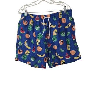 Trunks Surf & Swim Co. Swim Trunks Graphic Print Pool Beach Shorts Swimwear L